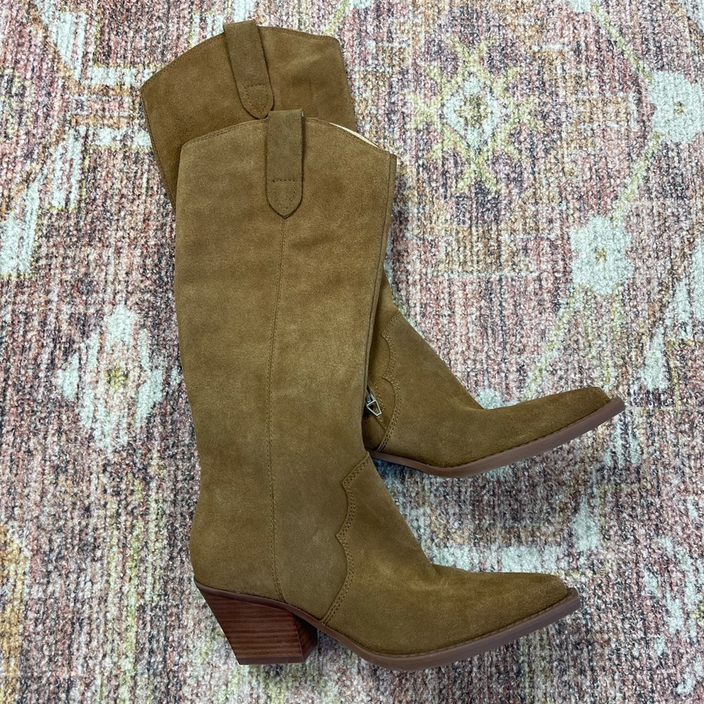 NEW Dolce Vita Regy Suede Western Boots Size 7 - Picture 8 of 14